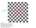 checkerboard mosaic in Arctic/Charcoal - 3/4" squares