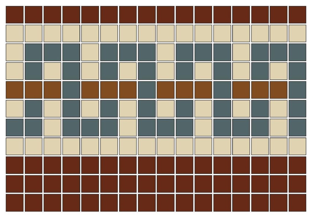 Extended Doric Key Border Module - 3/4" square