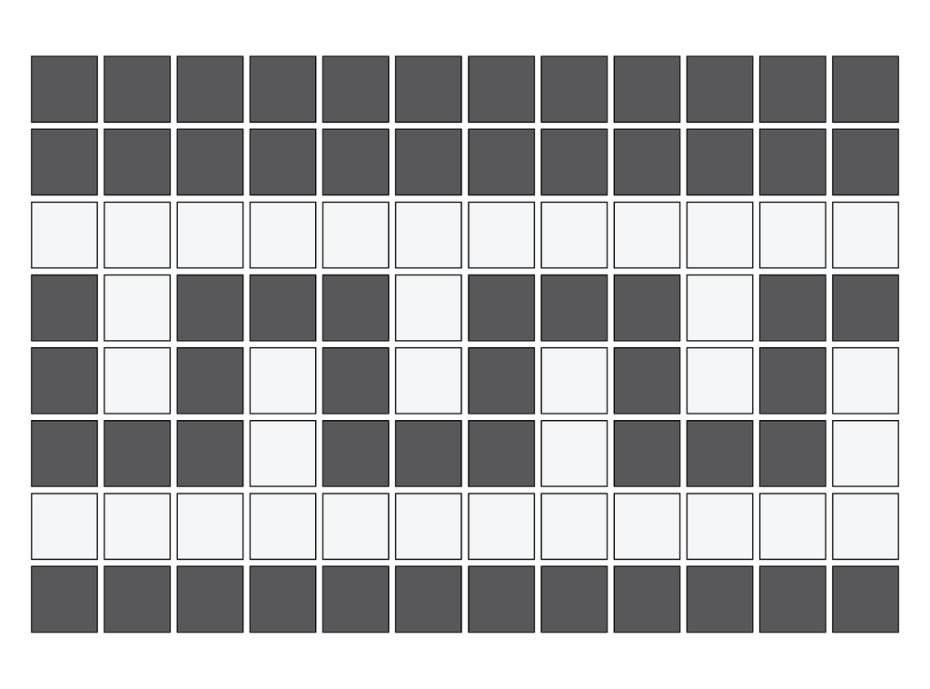 Doric Greek key border in Arctic/Charcoal - 3/4" squares