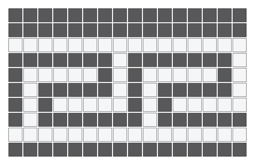 [SMC20G60] Ionic Greek key border in Arctic/Charcoal - 3/4" squares